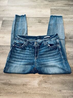 Daytrip Distressed Light Wash Skinny Ankle Jeans size 33
